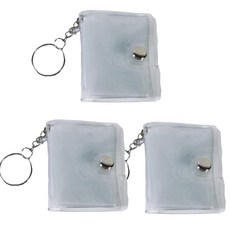 기본 증사 바인더 3개 증명사진 보관 띠부씰 콜렉트북 미니 앨범 키링, 10매, 투명