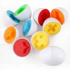 계란 나사 3D 퍼즐 몬테소리 학습 교육 장난감 어린이 모양 일치 스마트 게임 부활절 선물, 06 C190-pcs opp bag