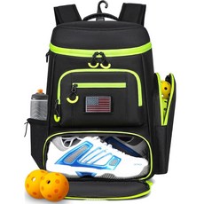 남성용 햄볼리 피클볼 대형 있는 펜스 디자인 쿨러가 백팩 수납공간과 신발, Bla Green