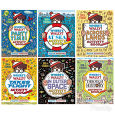 威利在哪裡？活動書 (共6本) - 兒童益智遊戲書，附贈超過100張貼紙，培養觀察力與專注力, Walker Books Ltd