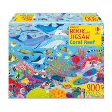Usborne 書本拼圖：珊瑚礁 (300片拼圖+1本知識小百科), 詳見詳細資訊