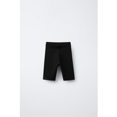 자라 키즈 ZARA KIDS 플레인 사이클리스트 레깅스 - 블랙323648