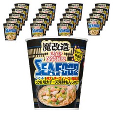 NISSIN 日清 麻蓋調 杯麵 明太子起司海鮮海鮮煎餅風味 77g, 20個