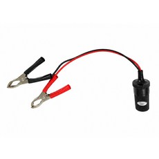 자동차 시거잭 소켓 배선 암놈 악어 집게타입 배터리에 바로 연결가능 DIY 차량용품, 1구, 1개
