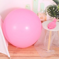 대형 방폭 라텍스 풍선 볼 완구, 1개, 정원형 36인치 핑크 5개