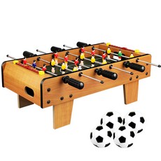 【Shark家具】兒童木質桌上足球機 6桿桌式足球臺 親子互動桌遊玩具, 1個, 6杆桌上足球機