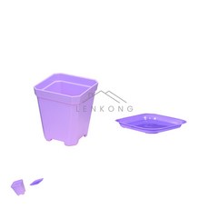유렌콩 미니 화분 받침대 세트 다육이미니화분 조화미니화분 사각화분받침대세트
