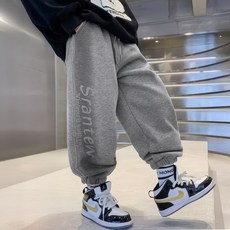 베비포 기모 레터링 와이드 조거팬츠 -SR3