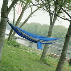 가라지팜 대형해먹 초경량 캠핑 해먹 - 그레이/블루
