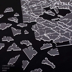 퍼즐 깨진 유리 퍼즐 아크릴 고난도, [01] 투명 41개