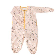 bebe chouette 孩童彩色圓點美術連身衣