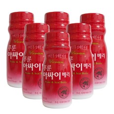 푸룬 아싸이베리 100ml 장음료, 6개