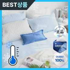 [베개커버포함] 공장직영 휴비스냉감패드 알러지케어 M2원단, 라이트블루