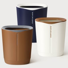 오픈형 휴지통 쓰레기통 종량봉투 고정 브라운 네이비 화장실 주방 거실 호텔 모텔 업소용, 엔조이 오픈휴지통, 엔조이 오픈휴지통_(중) 네이비