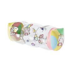 HYLSS 充氣滾筒PVC嬰幼兒早教學爬帶鈴鐺 寶寶兒童玩具現貨, 1個, 治癒獨角獸嬰兒滾筒直徑20*高48CM如圖:如圖