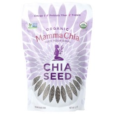 Mamma Chia 유기농 치아 씨 340g(12oz), Mamma Chia 유기농 치아 씨 340g12oz, 340g, 1개