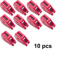 3-4mm 로프 타이 다운 도르래 래칫 후크 캠핑 바람 텐트 야외 버클 강화제에 대 한 10pcs, 05 10pcs red