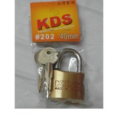 十字銅鎖 鎖頭 門鎖 銅掛鎖 40mm 附3把鑰匙 台灣製造, 1個