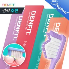 (오리지널) 덴핏 딥클린 올인원케어 엣지 피라미드형 탄력모 칫솔, 12개입, 1세트, 비비드 색상