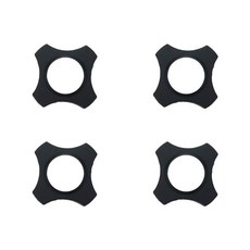 무선 마이크를 4Pcs 재사용 가능한 마이크 보호 링 미끄러짐 방지 검은색, Black