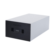 8h出貨 物品收納盒 隱私保護 密碼鎖 防盜鑰 情趣收納盒 抽拉收納盒, 1個, 收纳密码盒, 黑灰搭配