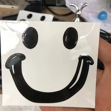 馬桶提蓋器 翻蓋神器 笑臉小丑 創意家用廁所把手, 笑臉貼（不含提蓋器）