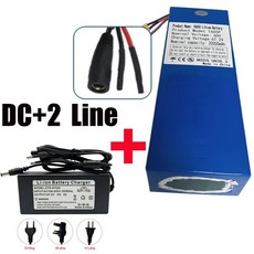 18650 16S5P 60V 20Ah 1000W 고출력 리튬 배터리 내장형 BMS전기 오토바이 스쿠터 및 배터리 교체에 사용됨, 02 DC-2Line