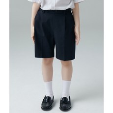 MUSINSA STANDARD KIDS 밴딩 하프 슬랙스 [네이비] 418062