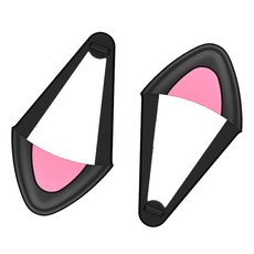 고양 헤드폰 1P 에어 게임 헤드셋 헤드셋 헤드셋 헤드셋 고양이 고양이 고양이 고양이 고양이들, 검은, 흑색의