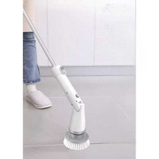 무선 욕실 청소기 타일 원형 솔 자동 화장실 전동 솔, 1개, 아이보리 (럭셔리세트)