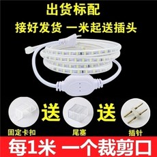 led 바 야외 방수 빛 조명 줄 220v 천장 장식 스트립 LED 인테리어 감성 라인등, 빨간색, 2미터96조명미터2835고휘도모델은미터당절단가