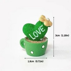 미니어처 화분 집 소품 햄테리어 귀여운 미니 송진 선인장 마이크로 조경 장식 가구 용품 정원 식물 조각상 자동차, [01] 1pc-mini A, 1개