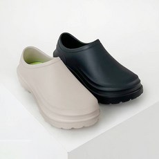 왓위웨어 남자 5cm 키높이 샌들 방수 클로그 더블라인 주방 조리화