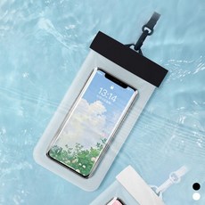 나오유 핸드폰방수팩 터치 가능 휴대폰 케이스 IPX8등급, 화이트_ONE