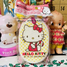 일본 고전 빈티지 헬로키티 바디 스폰지 화이트