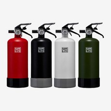 차량용 소화기 Z15 캠핑용 가정용 자동차 디자인 소화기 ABC분말소화기 1.5kg, 화이트, 1개
