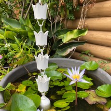 落水鏈 蓮花造型 白色 295公分, 1箱