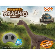 무선조정 리얼 브라키오사우르스 장난감 3세 로봇 수동조종 로봇조종, 1개