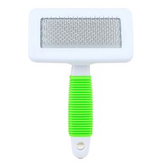 寵物波浪膠柄防滑密梳 寵物除毛梳 狗用除毛梳 寵物美容按摩配件, 1個, 隨機出貨-L號, 隨機色出貨