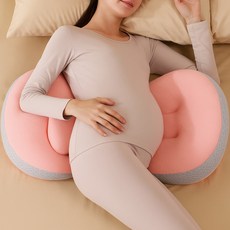 환마켓 임산부 U자형 바디필로우, 핑크