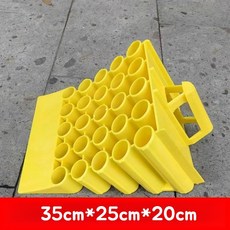 화물차 고임목 자동차 경사로 밀림방지 방지턱, J.대형 확장 35x25x20