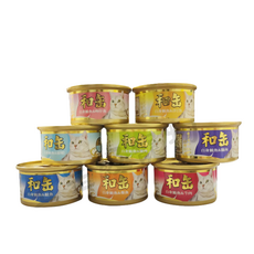 五星級寵物 日式和罐 頂級白身鮪魚貓罐 挑嘴貓最愛 80gx24罐, 1個, 24罐(現有口味混搭)80g
