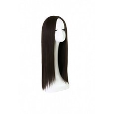 幸運星 動漫cosplay化纖中分長直髮女假髮頭套 角色扮演造型假髮 附髮網, 1個, 淺棕色假髮