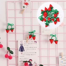 딸기 가랜드 프루트 모양 파티 장식 소품 감성 인테리어 생일 홈파티 포토존 연출, 1개, 상세페이지 참조