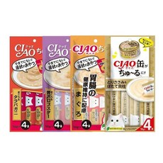 CIAO 啾嚕貓肉泥 貓咪零食肉泥條 14g*4入 (15包組), 1個, SC-356 雞肉+干貝,限超取/宅配不免運
