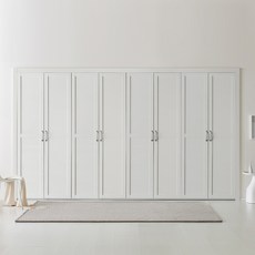 보루네오 제바 여닫이 붙박이장 30cm, 화이트 30cm