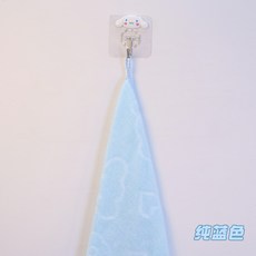 擦手巾 浴室擦手巾 毛巾 廚房擦手巾抹布 吸水毛巾 可愛擦手巾 造型擦手巾玉桂狗擦手巾小毛巾方巾可掛式可愛兒童家用吸, 1個, 純藍色