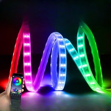 24색 RGB LED 방수 조명 스트립 실내외 무선 리모컨 분위기등, 1개, 20_15m3색변환벽제어포함 120