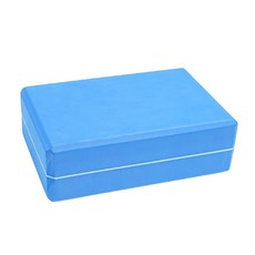 瑜珈磚 輔助磚塊 瑜珈用品 健身輔助器材，加厚高密度防滑，提升平衡與柔軟度, 海洋藍, 1個