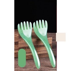 頭部按摩器 按摩爪 樹脂點穴撓抓頭皮 按頭神器, 1個, 五爪頭部按摩器 綠色